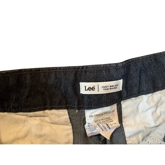Lee Natural Fit Just Below The Waste Capri Pant Womens Size 10 Blue Straight Leg - Picture 5 of 5